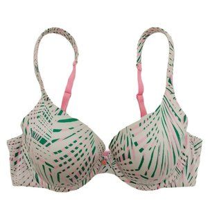 Victoria's Secret Womens Bra Size 32C Adjustable Strap Underwired White Pink